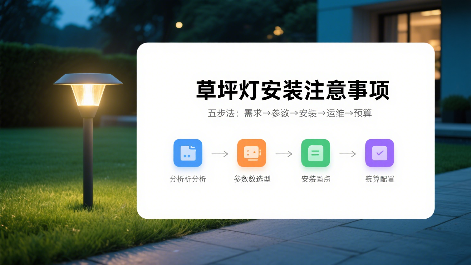 草坪燈安裝注意事項 封面圖